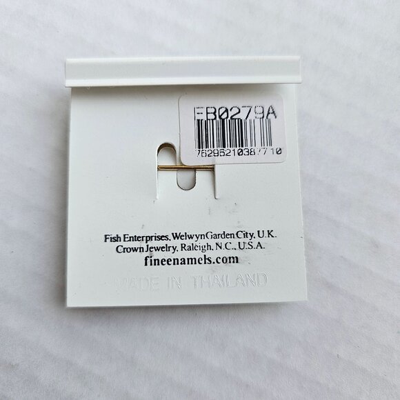 Scottie Terrier Dog Brooch Pin Fine Enamels Glossy Black Fish Enterprises - Picture 4 of 11